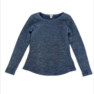 Hatley size medium blue waffle knit thermal shirt